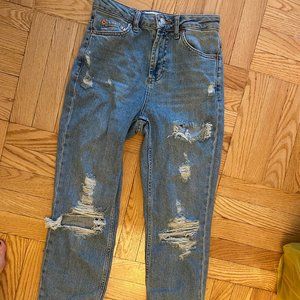 Topshop Straight Leg Jeans